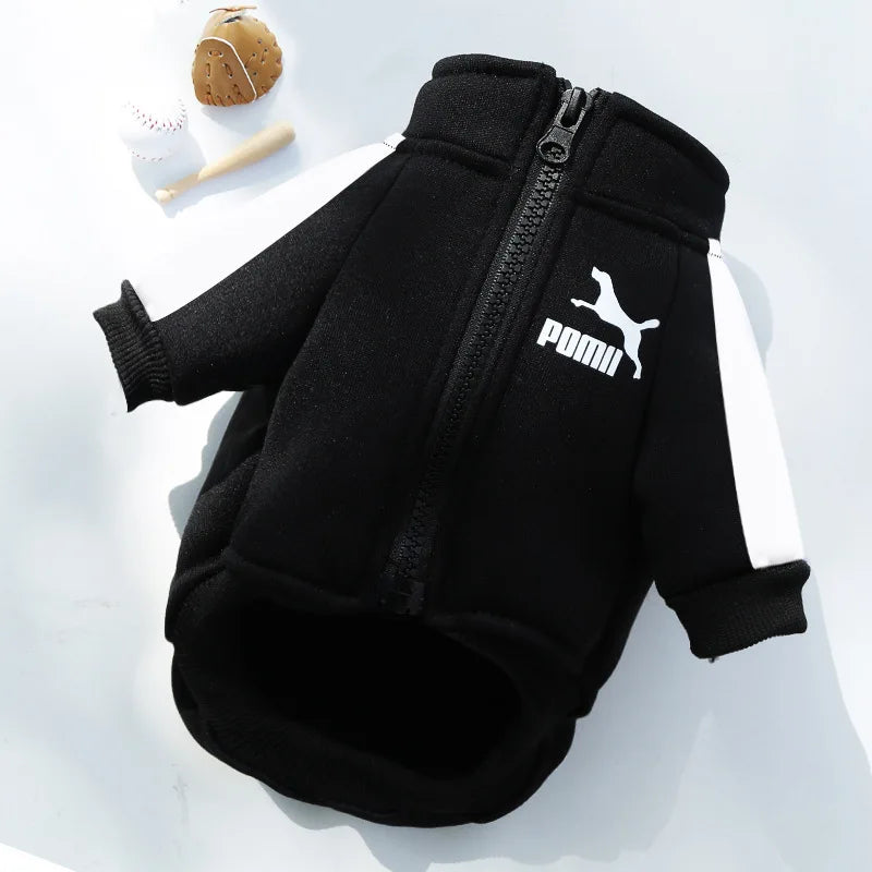Jaqueta de beisebol para cachorro, roupas de inverno para cães pequenos e médios, colete para filhotes, moletom para buldogue francês, fantasia de chihuahua, casaco pug