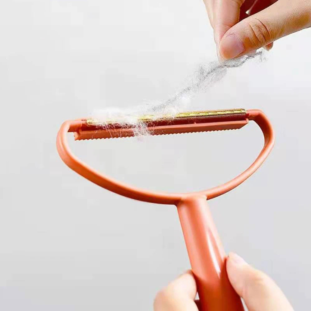 Escova removedora de pelos de animais de estimação, escova portátil de silicone com dois lados, limpador de suéter, escova de lã para limpeza de casacos, ferramenta para produtos para animais de estimação