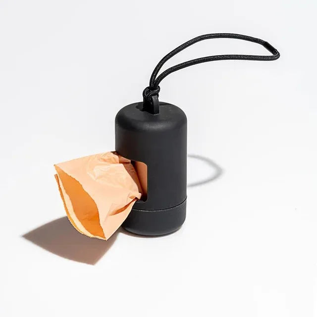 Saco para cocô de cachorro, dispensador portátil de sacos para resíduos de animais de estimação, suporte de lixo para cachorro, luxuoso e estiloso, suprimentos de limpeza