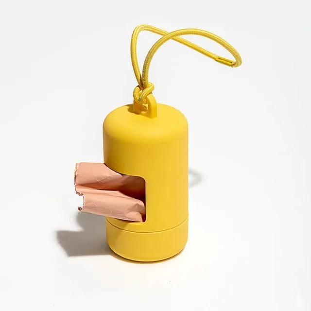 Saco para cocô de cachorro, dispensador portátil de sacos para resíduos de animais de estimação, suporte de lixo para cachorro, luxuoso e estiloso, suprimentos de limpeza