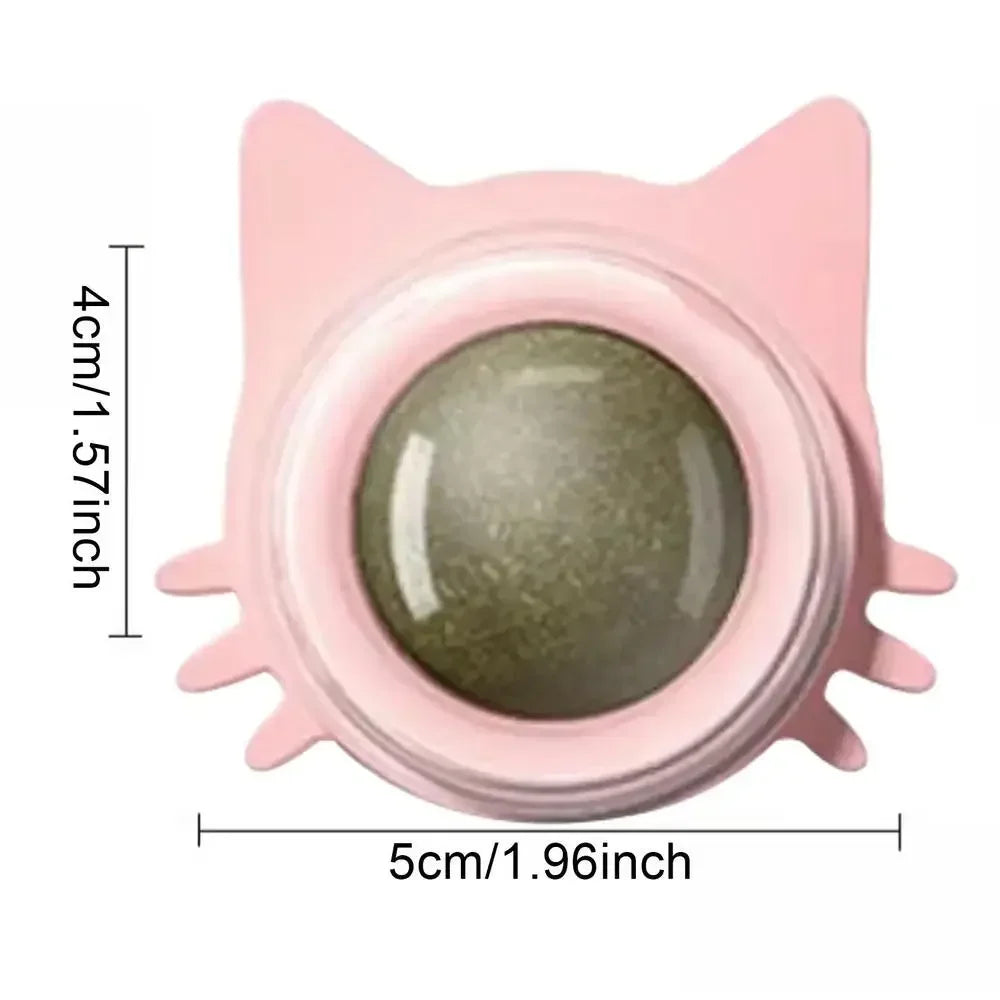 Bolas de Catnip Engraçadas para Gatos Lamber Bolas de Catnip Gatinho Brincando de Mastigar e Limpar os Dentes Brinquedo para Gatos Pequenos e Médios Suprimentos para Animais de Estimação