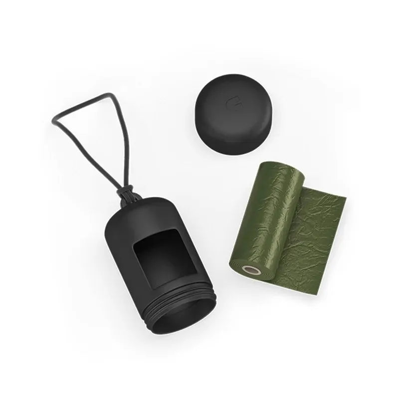 Saco para cocô de cachorro, dispensador portátil de sacos para resíduos de animais de estimação, suporte de lixo para cachorro, luxuoso e estiloso, suprimentos de limpeza
