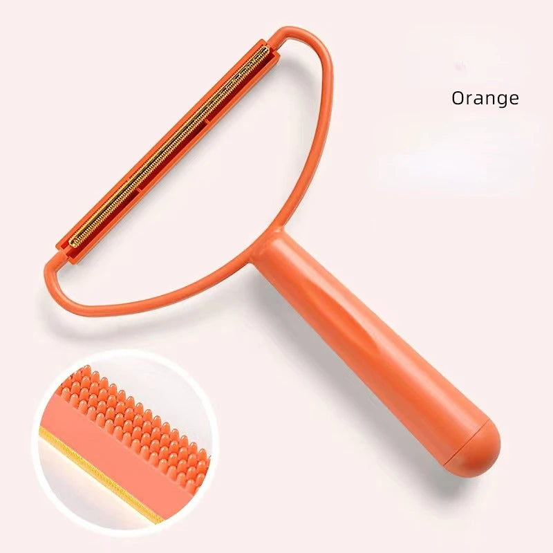 Escova removedora de pelos de animais de estimação, escova portátil de silicone com dois lados, limpador de suéter, escova de lã para limpeza de casacos, ferramenta para produtos para animais de estimação