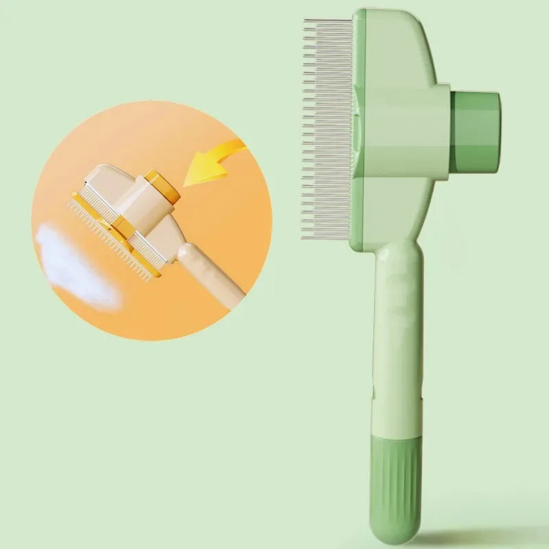 Pente para cães, removedor de pelos de animais de estimação, escova autolimpante para cães, escova de massagem para gatos, pentes para escovas de higiene de cães, produtos para animais de estimação
