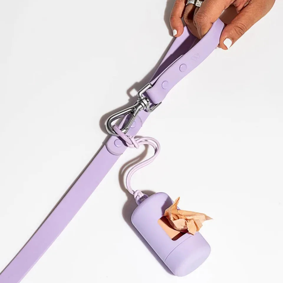 Saco para cocô de cachorro, dispensador portátil de sacos para resíduos de animais de estimação, suporte de lixo para cachorro, luxuoso e estiloso, suprimentos de limpeza