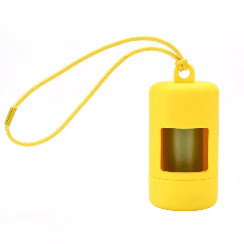 Saco para cocô de cachorro, dispensador portátil de sacos para resíduos de animais de estimação, suporte de lixo para cachorro, luxuoso e estiloso, suprimentos de limpeza