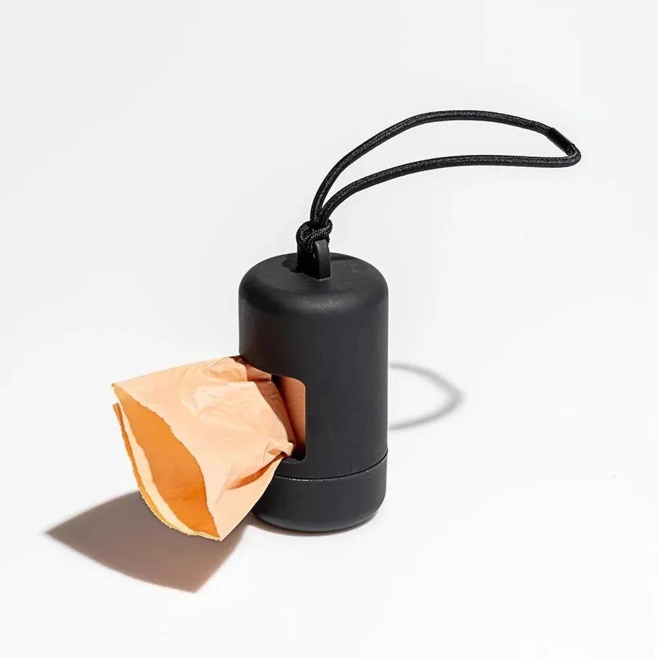 Saco para cocô de cachorro, dispensador portátil de sacos para resíduos de animais de estimação, suporte de lixo para cachorro, luxuoso e estiloso, suprimentos de limpeza
