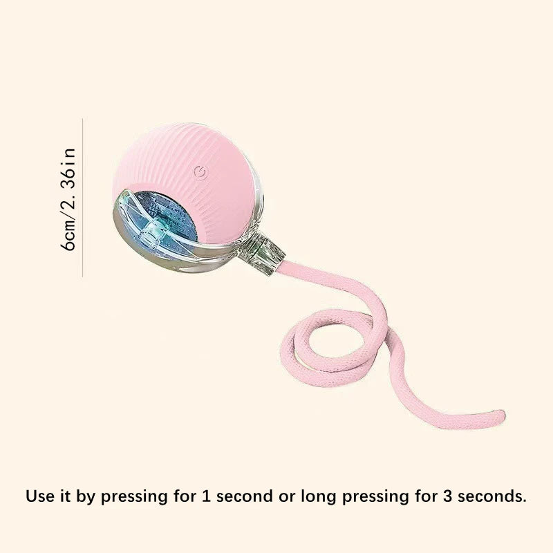 Bola de brinquedo inteligente para cachorro, brinquedo eletrônico interativo para animais de estimação, bola móvel com USB, movimento automático, quicando para filhotes, presente de aniversário, produtos para gatos