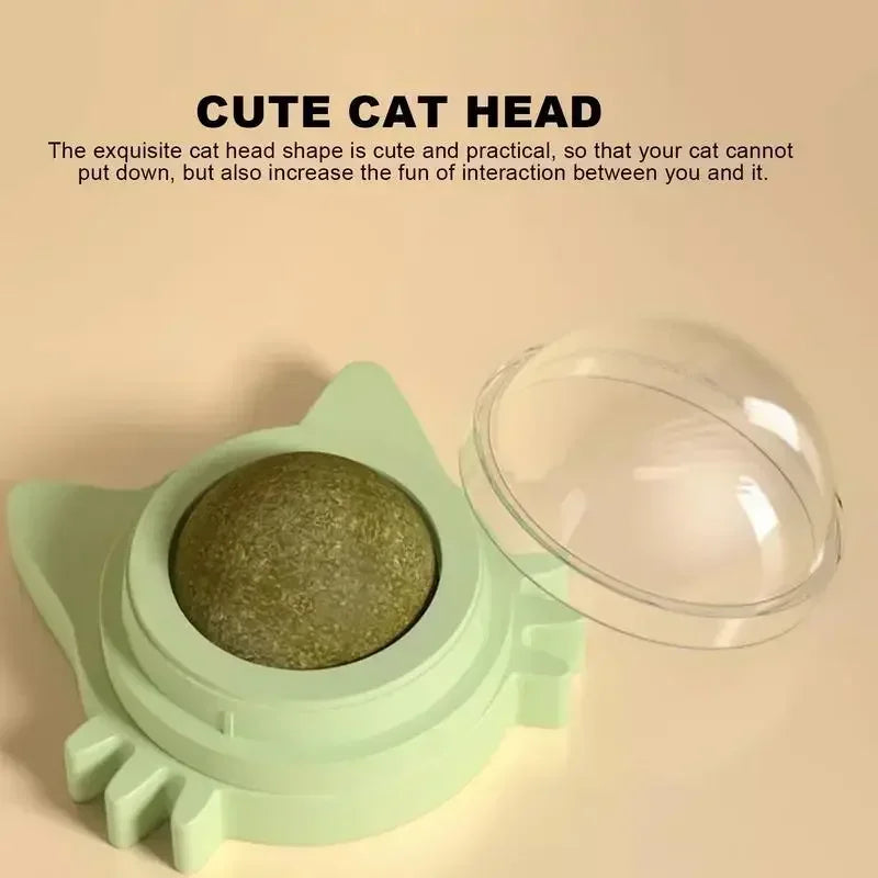 Bolas de Catnip Engraçadas para Gatos Lamber Bolas de Catnip Gatinho Brincando de Mastigar e Limpar os Dentes Brinquedo para Gatos Pequenos e Médios Suprimentos para Animais de Estimação