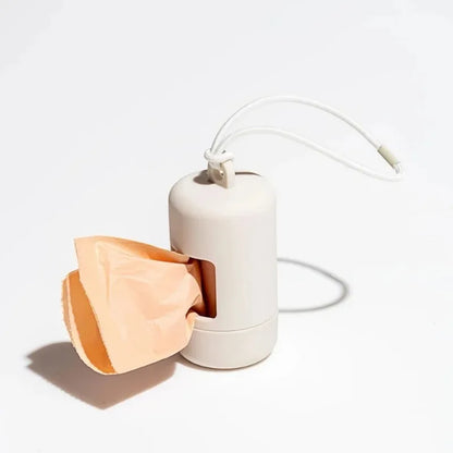 Saco para cocô de cachorro, dispensador portátil de sacos para resíduos de animais de estimação, suporte de lixo para cachorro, luxuoso e estiloso, suprimentos de limpeza