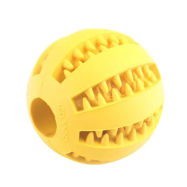 Bola de brinquedo para cachorro, bola de brinquedo não tóxica resistente a mordidas para cães de estimação, filhotes de gatos, alimentador de comida para animais de estimação, bola de mastigação para limpeza dos dentes