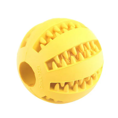 Bola de brinquedo para cachorro, bola de brinquedo não tóxica resistente a mordidas para cães de estimação, filhotes de gatos, alimentador de comida para animais de estimação, bola de mastigação para limpeza dos dentes