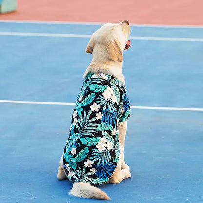 Camisetas havaianas estilo praia para cães, roupas finas e respiráveis de verão para cães pequenos, filhotes, colete para gatos, chihuahua, yorkies, poodle
