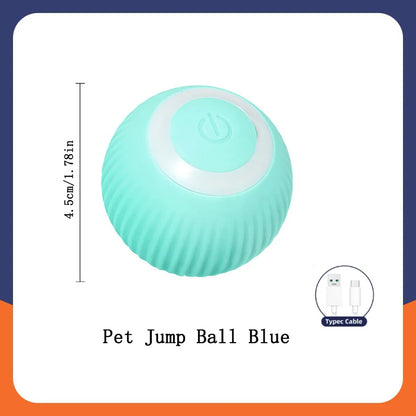 Bola de brinquedo inteligente para cachorro, brinquedo eletrônico interativo para animais de estimação, bola móvel com USB, movimento automático, quicando para filhotes, presente de aniversário, produtos para gatos