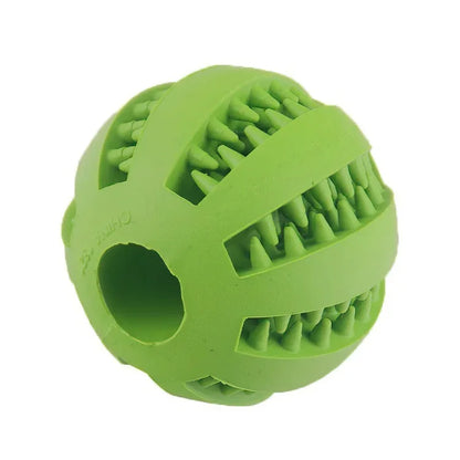 Bola de brinquedo para cachorro, bola de brinquedo não tóxica resistente a mordidas para cães de estimação, filhotes de gatos, alimentador de comida para animais de estimação, bola de mastigação para limpeza dos dentes