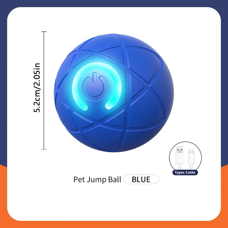 Bola de brinquedo inteligente para cachorro, brinquedo eletrônico interativo para animais de estimação, bola móvel com USB, movimento automático, quicando para filhotes, presente de aniversário, produtos para gatos