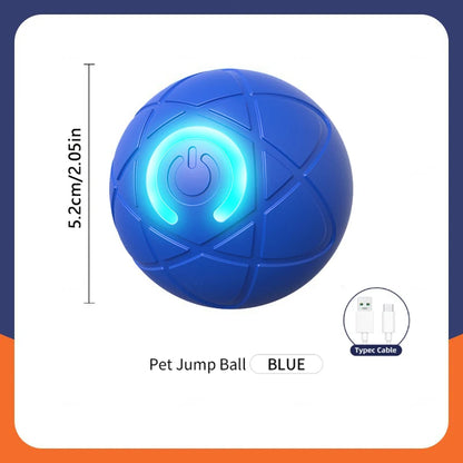 Bola de brinquedo inteligente para cachorro, brinquedo eletrônico interativo para animais de estimação, bola móvel com USB, movimento automático, quicando para filhotes, presente de aniversário, produtos para gatos