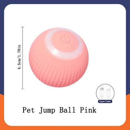 Bola de brinquedo inteligente para cachorro, brinquedo eletrônico interativo para animais de estimação, bola móvel com USB, movimento automático, quicando para filhotes, presente de aniversário, produtos para gatos
