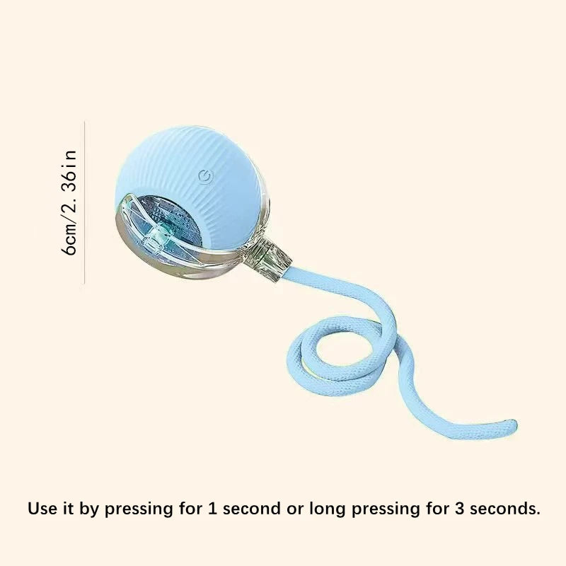 Bola de brinquedo inteligente para cachorro, brinquedo eletrônico interativo para animais de estimação, bola móvel com USB, movimento automático, quicando para filhotes, presente de aniversário, produtos para gatos