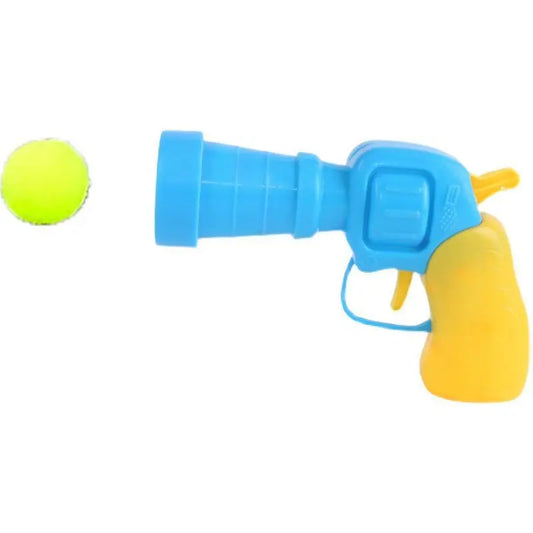 OUWO Pet Toy Gun 100PCS Bola de Pelúcia com 1PCS Pistola de Tiro Brinquedos para Gatos Suprimentos Interativos para Gatinhos Gatos de Interior Brincadeira Automática