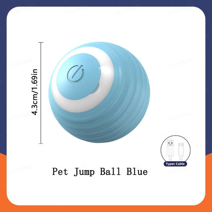 Bola de brinquedo inteligente para cachorro, brinquedo eletrônico interativo para animais de estimação, bola móvel com USB, movimento automático, quicando para filhotes, presente de aniversário, produtos para gatos