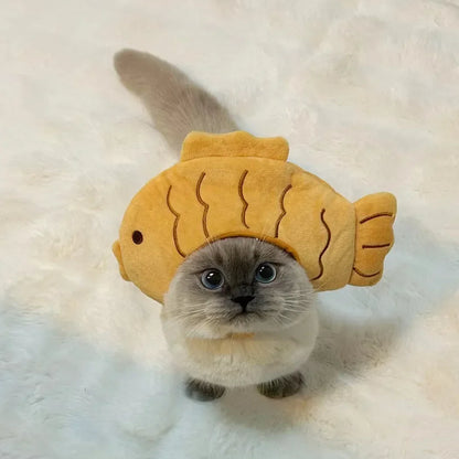 Boné de pelúcia engraçado para gato, urso, capa de cabeça fofa, chapéu de cachorro, chapéu de animal de estimação, gatinho, filhote, acessórios para fantasia cosplay