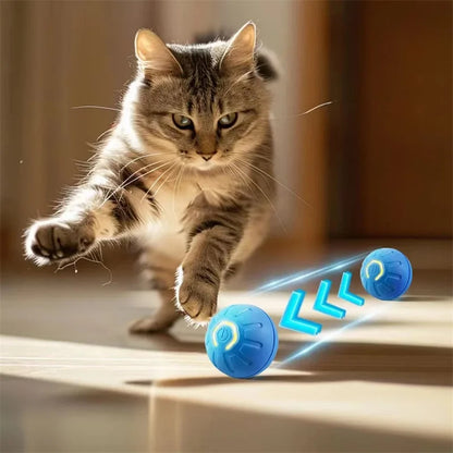 Bola de brinquedo inteligente para cachorro, brinquedo eletrônico interativo para animais de estimação, bola móvel com USB, movimento automático, quicando para filhotes, presente de aniversário, produtos para gatos