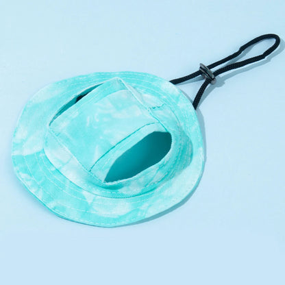 Chapéu para animais de estimação com furos para orelhas, chapéu fofo para cães e gatos, boné de beisebol colorido ajustável para cães pequenos e médios, suprimentos para animais de estimação