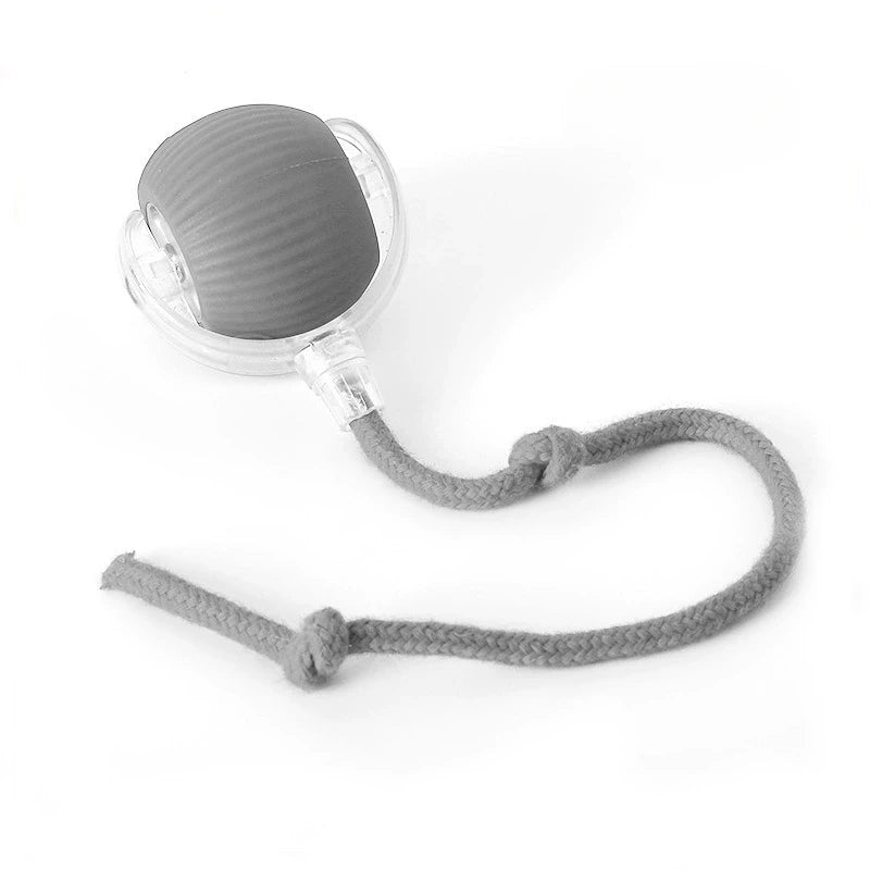Bola de brinquedo interativa para gatos, bola rolante automática com cauda, brinquedo interativo inteligente recarregável para animais de estimação, rato inteligente para gatos