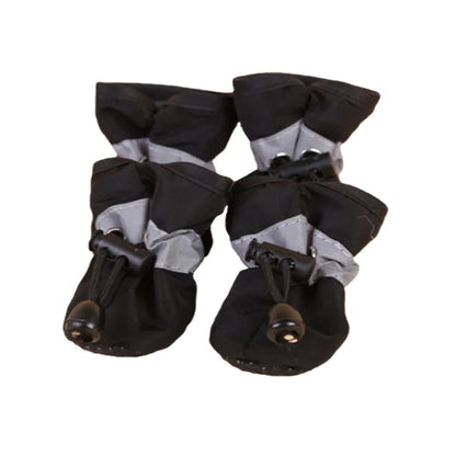 4 pçs/set Sapatos impermeáveis para cães de estimação Botas de chuva antiderrapantes Calçados para cães de gatos pequenos Filhotes de cachorro Botas para animais de estimação Acessórios para patas de animais de estimação