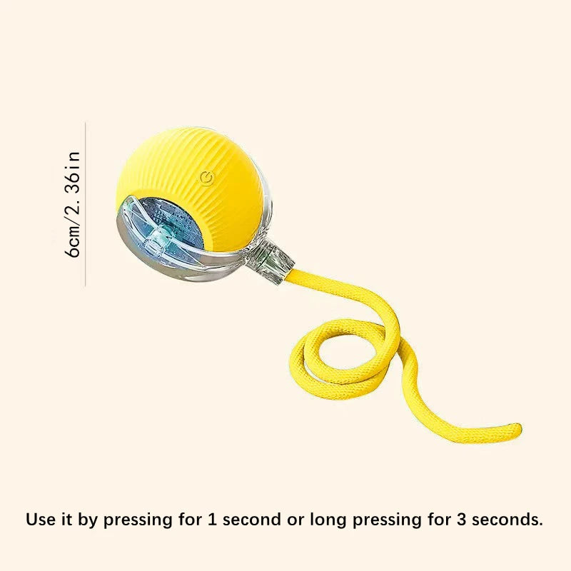 Bola de brinquedo inteligente para cachorro, brinquedo eletrônico interativo para animais de estimação, bola móvel com USB, movimento automático, quicando para filhotes, presente de aniversário, produtos para gatos