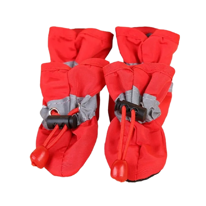 4 pçs/set Sapatos impermeáveis para cães de estimação Botas de chuva antiderrapantes Calçados para cães de gatos pequenos Filhotes de cachorro Botas para animais de estimação Acessórios para patas de animais de estimação