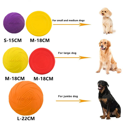 Disco voador resistente a mordidas OUZEY para cães, brinquedos multifuncionais para treinamento de filhotes, jogo interativo ao ar livre, produtos para cães de estimação