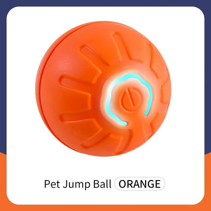 Bola de brinquedo inteligente para cachorro, brinquedo eletrônico interativo para animais de estimação, bola móvel com USB, movimento automático, quicando para filhotes, presente de aniversário, produtos para gatos