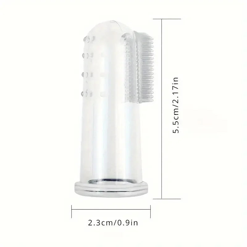 Escova de dentes super macia para animais de estimação, escova de dedo para cachorro, mau hálito, tártaro, ferramenta para cuidados com os dentes, limpeza de cães e gatos, gel de sílica, suprimentos para animais de estimação