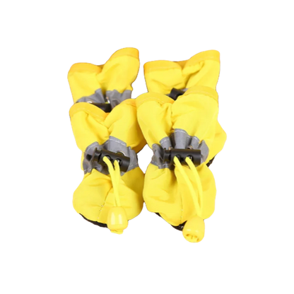 4 pçs/set Sapatos impermeáveis para cães de estimação Botas de chuva antiderrapantes Calçados para cães de gatos pequenos Filhotes de cachorro Botas para animais de estimação Acessórios para patas de animais de estimação
