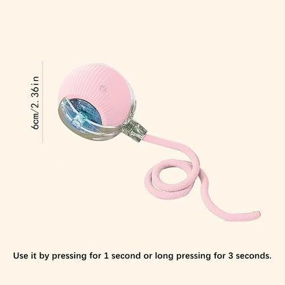 Bola de brinquedo inteligente para cachorro, brinquedo eletrônico interativo para animais de estimação, bola móvel com USB, movimento automático, quicando para filhotes, presente de aniversário, produtos para gatos