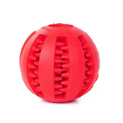 Bola de brinquedo para cachorro, bola de brinquedo não tóxica resistente a mordidas para cães de estimação, filhotes de gatos, alimentador de comida para animais de estimação, bola de mastigação para limpeza dos dentes