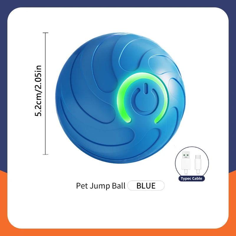 Bola de brinquedo inteligente para cachorro, brinquedo eletrônico interativo para animais de estimação, bola móvel com USB, movimento automático, quicando para filhotes, presente de aniversário, produtos para gatos