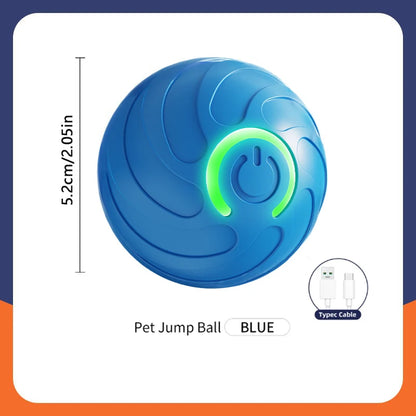 Bola de brinquedo inteligente para cachorro, brinquedo eletrônico interativo para animais de estimação, bola móvel com USB, movimento automático, quicando para filhotes, presente de aniversário, produtos para gatos