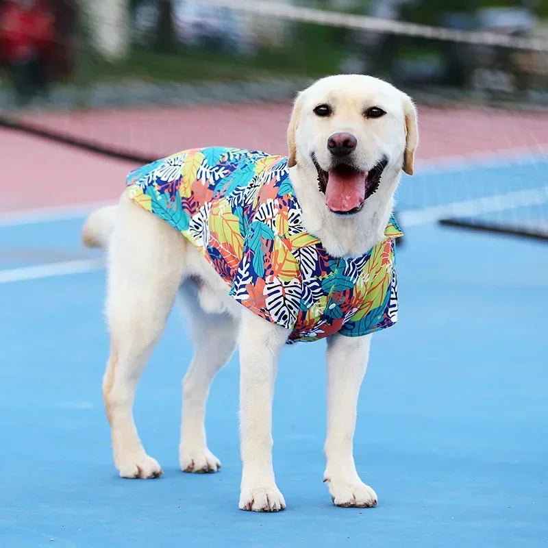 Camisetas havaianas estilo praia para cães, roupas finas e respiráveis de verão para cães pequenos, filhotes, colete para gatos, chihuahua, yorkies, poodle