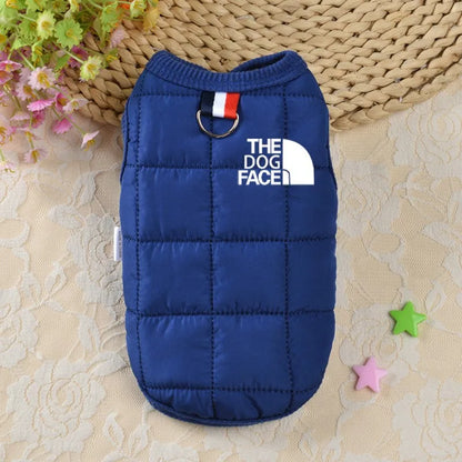 Roupas de cachorro da moda, casaco quente de inverno para animais de estimação, pequeno, médio, rosto de cachorro, logotipo estéreo para chihuahua, fantasia de buldogue francês