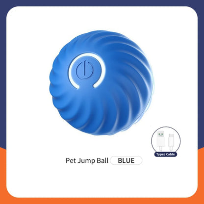 Bola de brinquedo inteligente para cachorro, brinquedo eletrônico interativo para animais de estimação, bola móvel com USB, movimento automático, quicando para filhotes, presente de aniversário, produtos para gatos