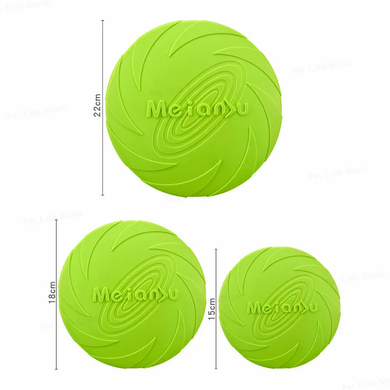 Disco voador resistente a mordidas OUZEY para cães, brinquedos multifuncionais para treinamento de filhotes, jogo interativo ao ar livre, produtos para cães de estimação